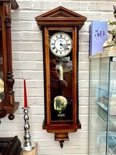 1879 Antique H. Endler Of Freiburg  Vienna Regulator Wall Clock Time Only