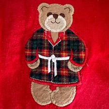 Vintage Bear in Tartan Robe