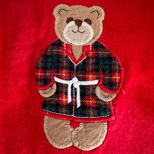 Vintage bear tartan robe - vintage,