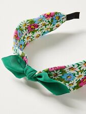 Brand New::Bright Statement Floral Headband from Oliver Bonas: Green