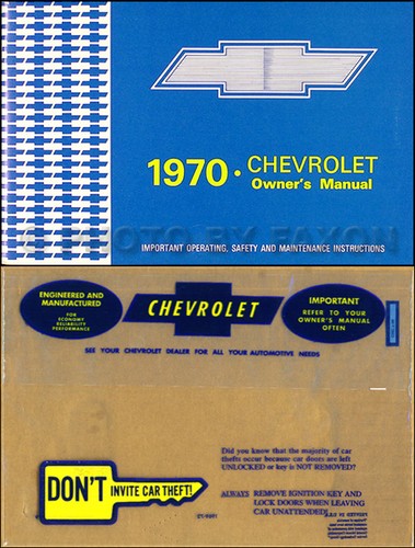 1970 chevy owner manual - 1970,