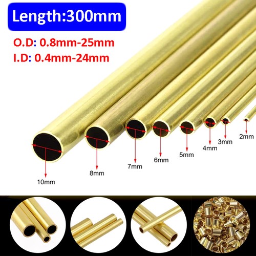 Brass tube 8mm 0 - brass, 1mm