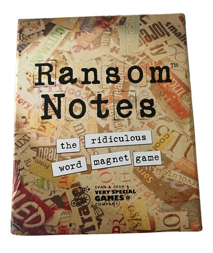 Ransom notes word magnet game - ransom,