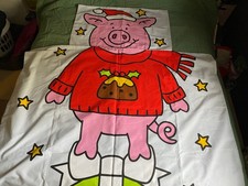M&S Percy Pig Christmas Single Duvet Cover Set Marks & Spencer Bedding NWOT
