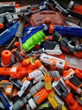 NERF ATTACHMENTS BUNDLE OF 5 RANDOM ATTACHMENTS STOCKS, SCOPES, BARRELS