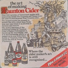 Taunton Cider Competition Dripmat.Dates to 1979