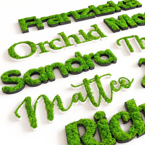 Mosswerk moss door sign - moss,