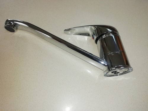 Chrome monoblock kitchen sink - chrome,