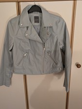 Ladies Faux Leather Sage Green