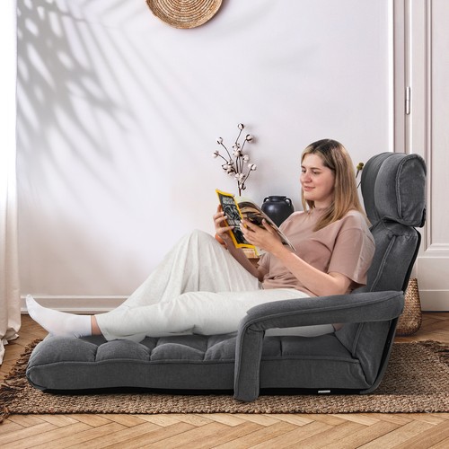 Folding floor chair bed - chair, with