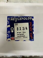 8 x 3/4 POZI CSK SELF TAPPER BZP 200 in a Box