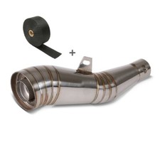 Set exhaust muffler + exhaust wrap for Yamaha FZS 600 Fazer SA4