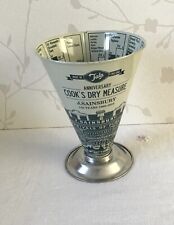 Vintage Retro Tala Dry Food Measuring Cone Jug  - J Sainsbury 150 Yrs - Metal