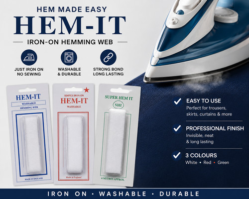 Iron hemming web - on,