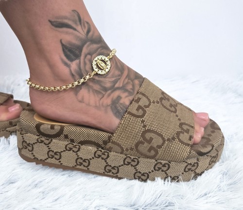 Ladies gold ankle bracelet cz - bracelet,,