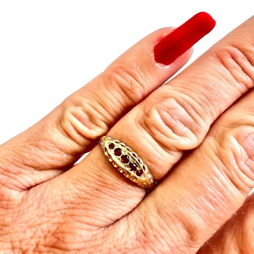 Garnet five stone - five,