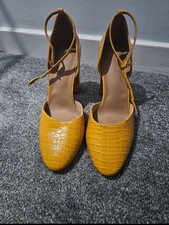 ASOS Mustard Yellow Block Heels