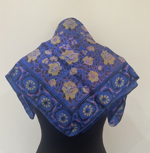 Indian pure silk scarf dark - indian,
