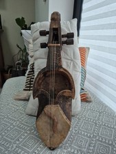 Antique Nepalese Wooden Handcarved Sarangi Musical String Instrument