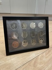 Coin Display Frame for UK 50p X 12 coins For Your Rare  Collection