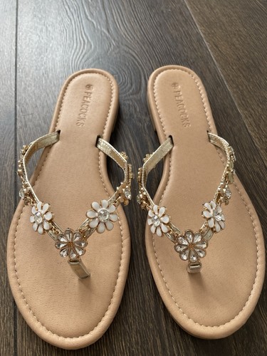 Peacocks sandals slip toe - on,