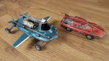 Vintage Dinky 102 Joe 90 Joe's Car & 103 Spectrum Patrol Car for restoration