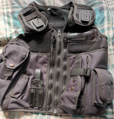 Arktis black utility vest - arktis,