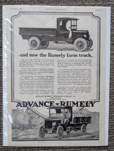 1920 advance rumely - 1920, truck