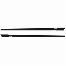 2Pc Car Body Stripe Stickers Decals Side Skirt Vinyl Racing Styling Long Stripes