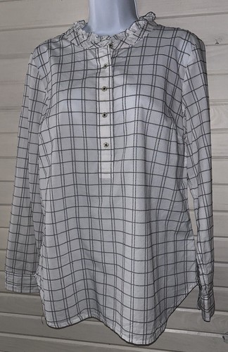 Talbots medium windowpane - sz,
