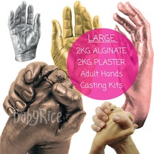 Adult Hand Casting Kit Plaster Casts Anniversary Wedding Valentines Memory Gift