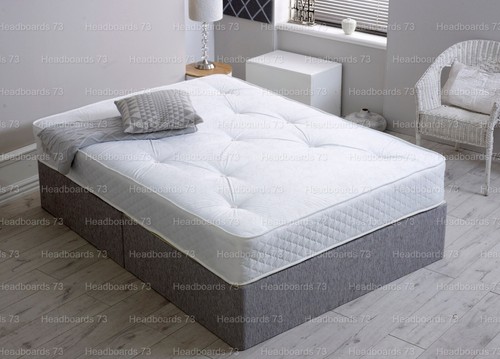Chenille divan bed base - base, only