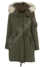 TOPSHOP Faux Fur Trim Hood