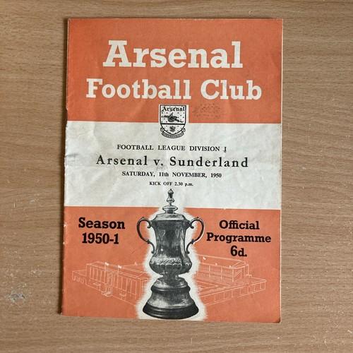 1950 arsenal sunderland - sunderland,