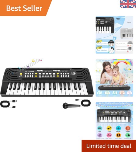 Portable key music keyboard - 37-key,