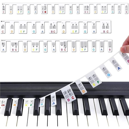 Piano keyboard stickers - stickers, 88