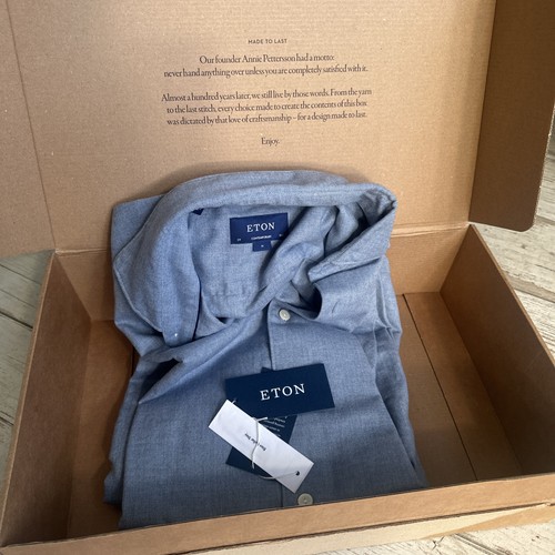 Bnwt eton men blue cotton - bnwt,