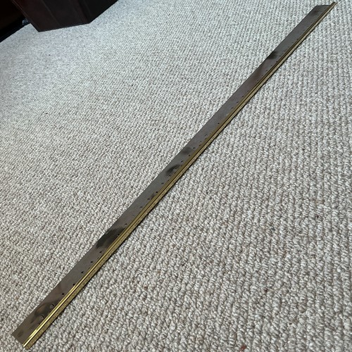 Real brass carpet door plate - carpet, plate.