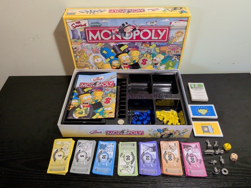 The simpsons monopoly board - the,