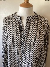 KASHISH LIGHTWEIGHT INDIAN COTTON ARTY BLOCK PRINT PATTERNED TUNIC TOP LARGE 