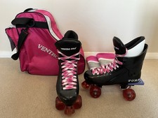 Ventro Pro Turbo Quad Roller Skates UK 6-7 With Bag