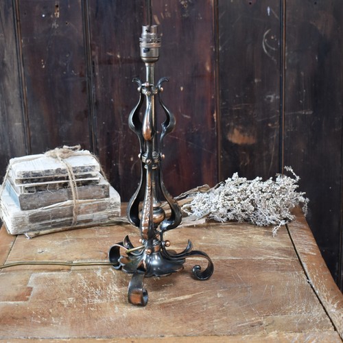 Vintage art nouveau lamp - art,