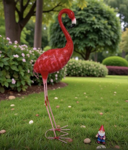 163cm tall pink - metal, flamingo
