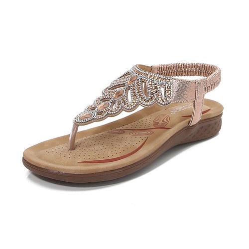 Women ladies diamante toe post - ladies,