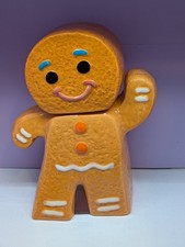 Ceramic Shrek Gingy Gingerbread Man Large Sugar & Spice Cookie Jar 9 3/4” Tall