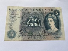 Bank  Of England £5.00  Five Pound Banknote - Fforde - 42B652377