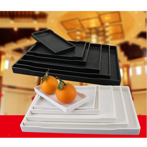 Serving tray black - and, white