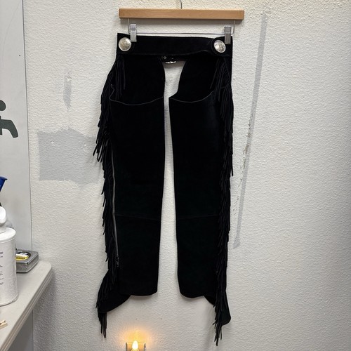 Black suede horse riding - black,