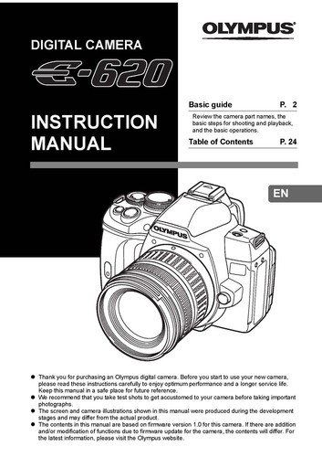 Olympus 620 digital camera - e-620,