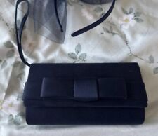 Navy Debut Satin Clutch Bag Only